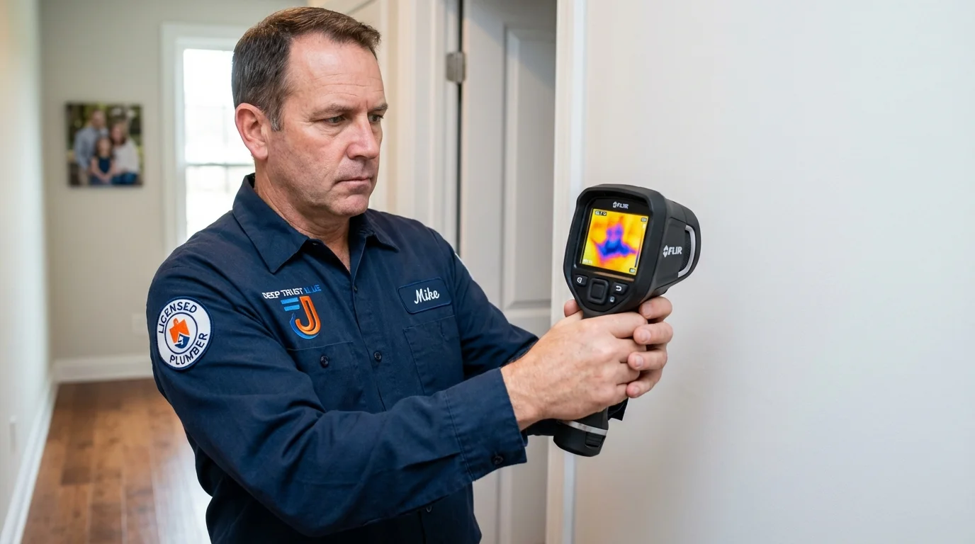 Thermal imaging leak detection by Johns Plumbing LLC in Cosmopolis